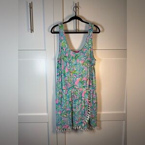 Lilly Pulitzer Pink and Blue Patterned Top